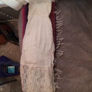 Abercrombie and Fitch white maxi dress